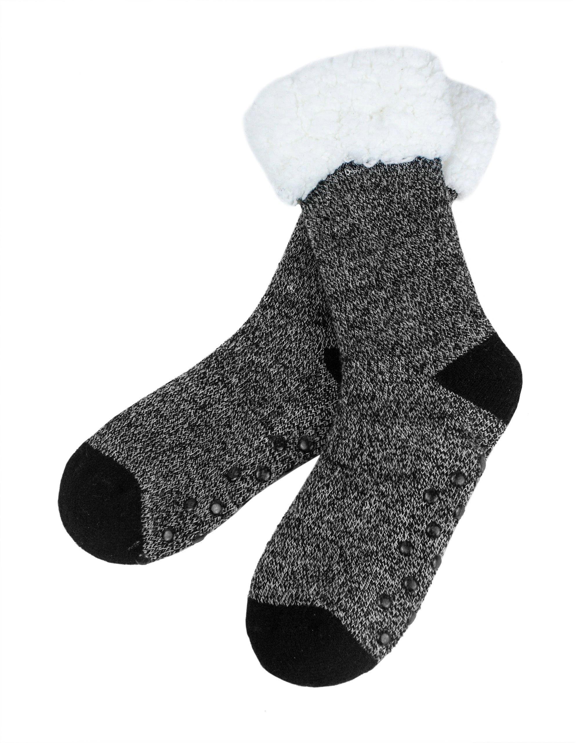 Sherpa Warmth: Black Thermal Boot Socks - Peak Performance Comfort