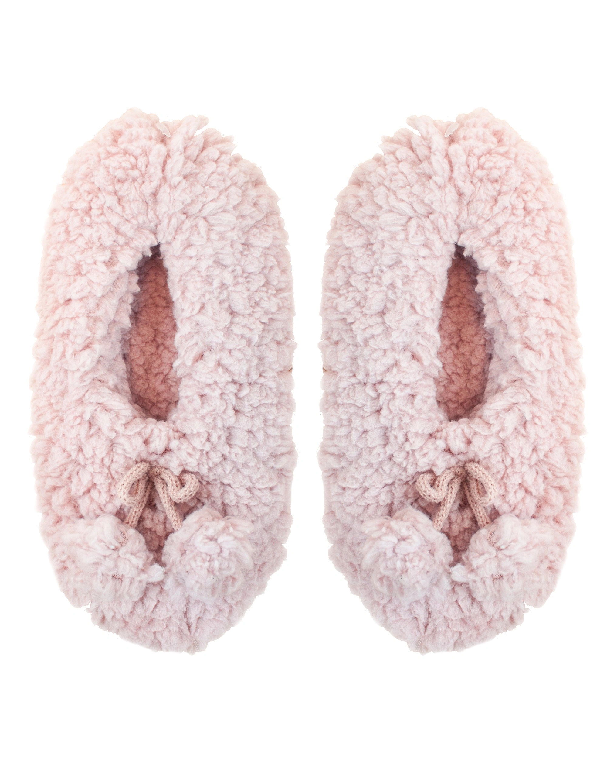 Pink Sherpa Pompom Slippers: Cozy Up in Cloud-Like Comfort!